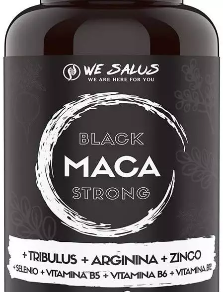 MACA PERUVIANA NERA + TRIBULUS TERRESTRIS + ARGININA + ZINCO | ALTO DOSAGGIO | MADE IN ITALY | MASS GAINER | ENERGIZZANTE | WE Salus