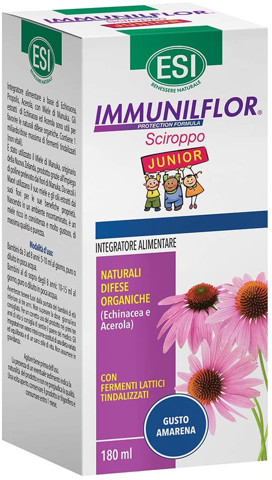 ESI Immunilflor Sciroppo Junior, Verde, 180 Millilitri