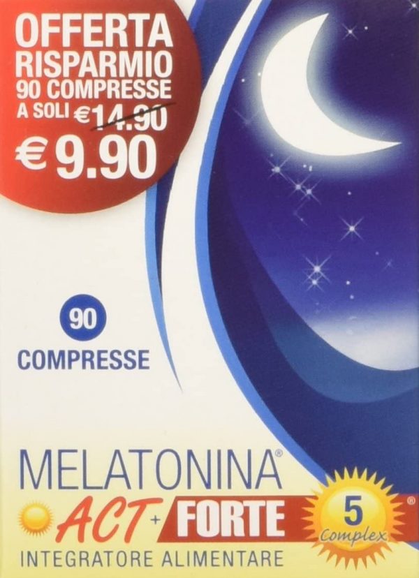 Melatonina Act Forte 5 Complex, Blu, 90 Compresse
