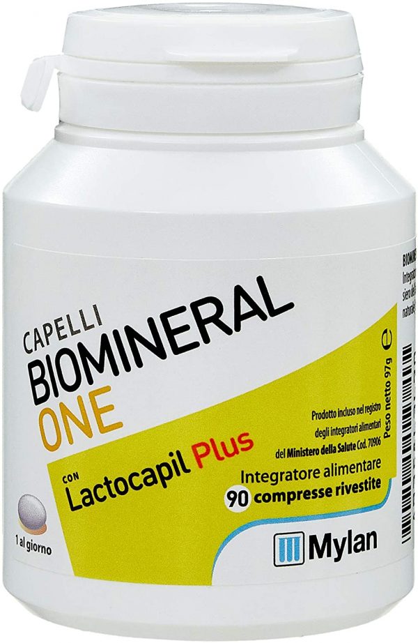 Biomineral One Con Lactocapil Plus Integratore Alimentare Anticaduta Capelli 90 Compresse