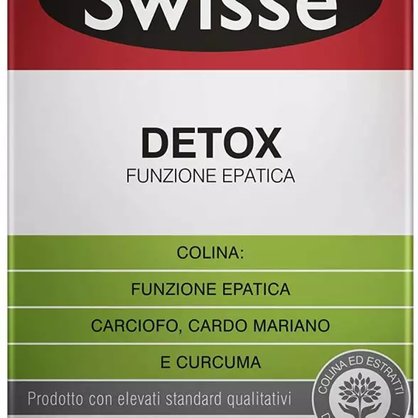 Swisse Ultiboost Detox Funzione Epatica, Integratore Alimentare , 60 Compresse