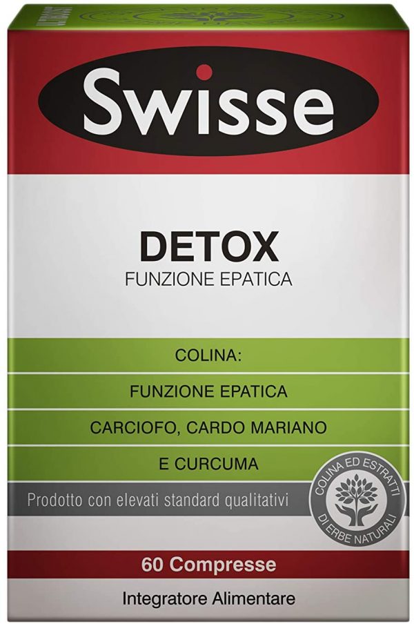 Swisse Ultiboost Detox Funzione Epatica, Integratore Alimentare , 60 Compresse