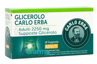 Glicerolo Carlo Erba Adulti 2250MG Supposte (18 Supposte)
